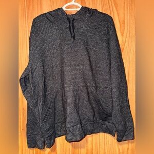 Champion Men's Dark Gray Striped Hoodie